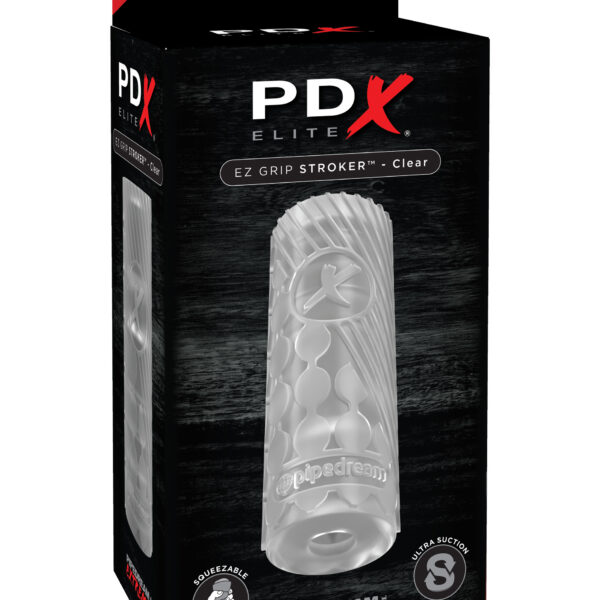 Pdx Elite Ez Grip Stroker Clear