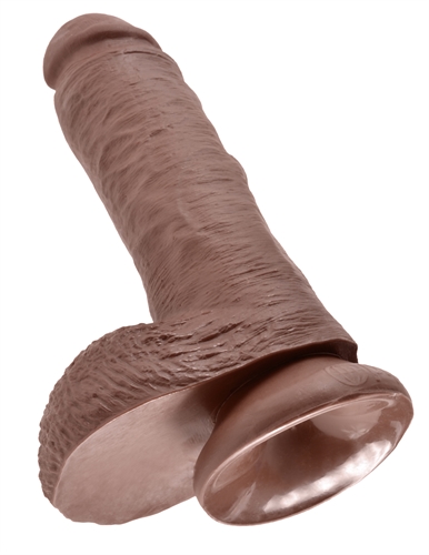 King Cock 8-Inch Cock With Balls - Brown - Image 4