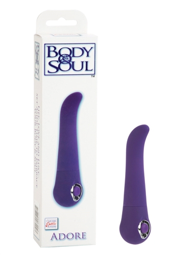 Silky smooth Satin Finish perfectly curved massager. 3 intense speeds of vibration. Easy push button control.