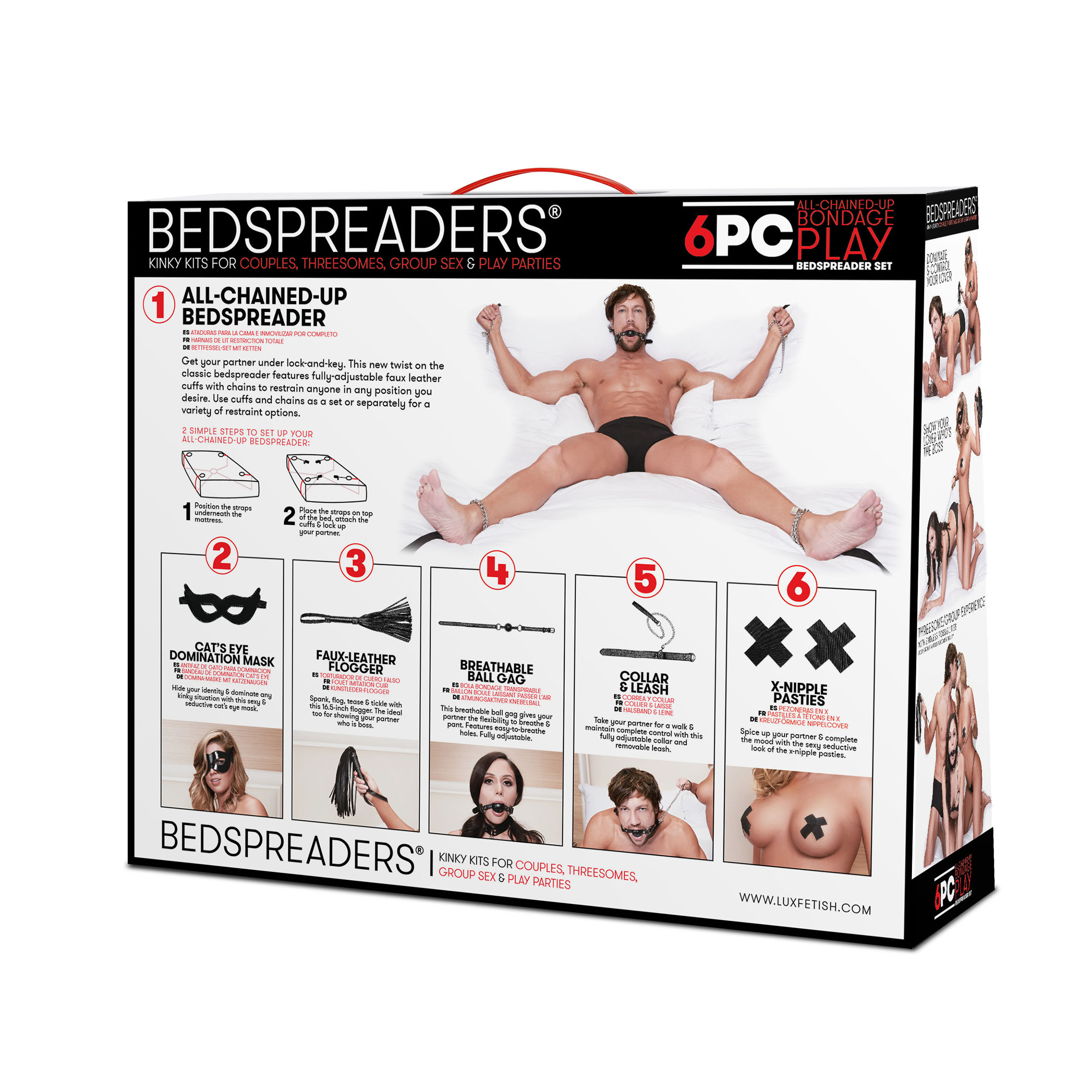 Master-Slave Domination Chain-Me-Up 6pc Bedspreaders Set