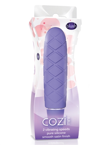Molded from pure body-safe silicone Cozi Mini intrigues with its fun cushiony pattern and smooth satin finish. Craving a different sensation. Just remove the silicone sleeve and it becomes a sleek mini vibe. Cozi Mini has two speeds of vibration and its waterproof. Enjoy Cozi Mini wherever and however you want.