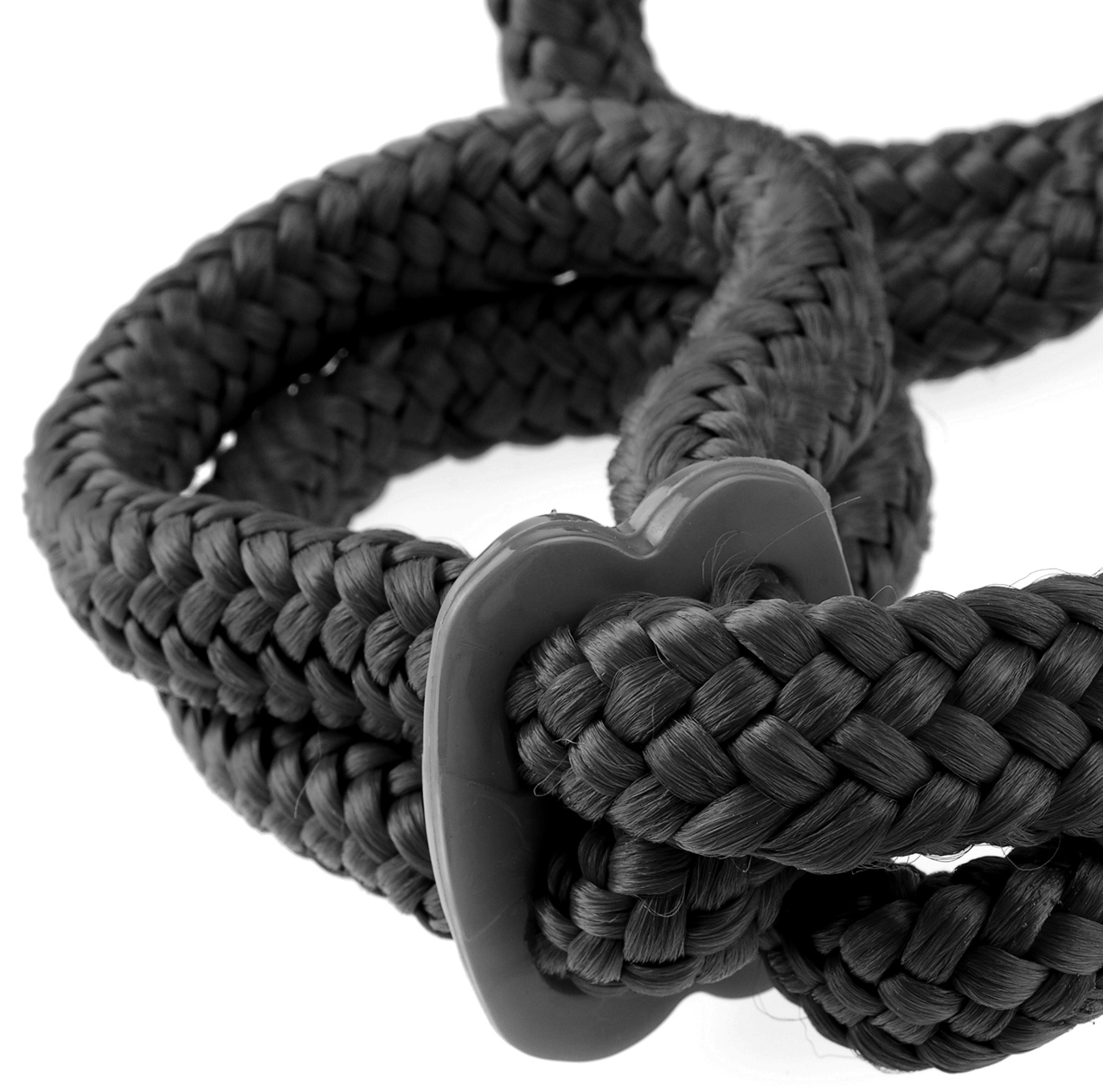 Fetish Fantasy Series Silk Rope Love Cuffs - Black - Image 5