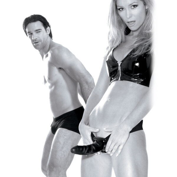 Say goodbye to those embarrasing midway letdowns with this Hollow Strap-on. Made with phthalate-free PVC this Hollow Strap-on is perfect for beginners and can be worn by him or her. The PVC dildo remains firm during the fun and stays in place when action heats up delivering incredible strap-on sex for either partner.