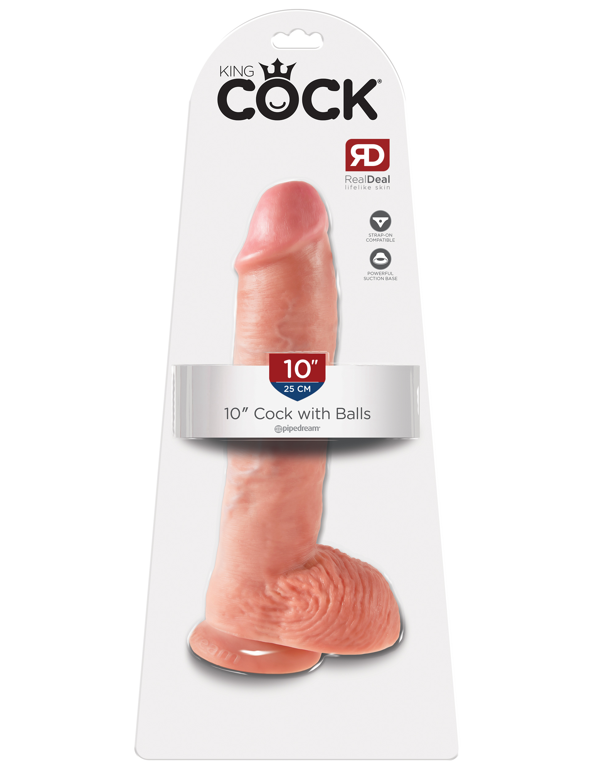 King Cock 10-Inch Cock With Balls - Flesh - Image 5