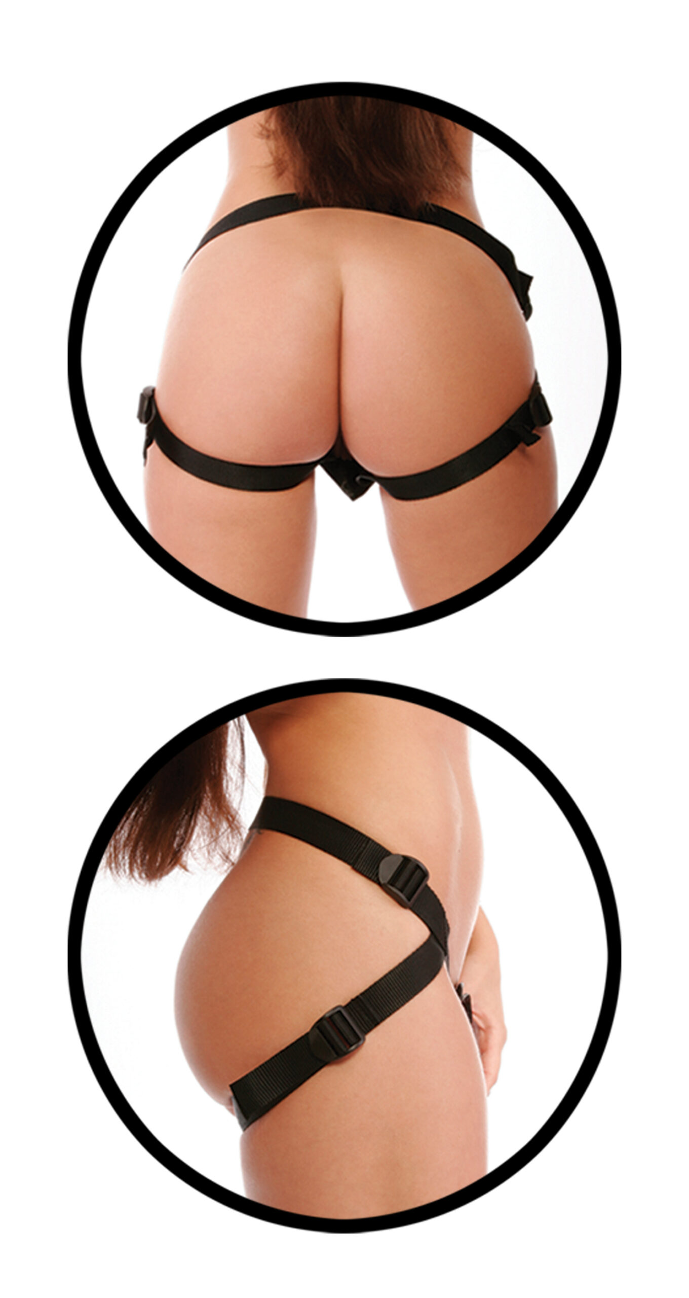 it's perfectly sized for vaginal or anal delights. The 4-way nylon straps easily adjust to fit most sizes