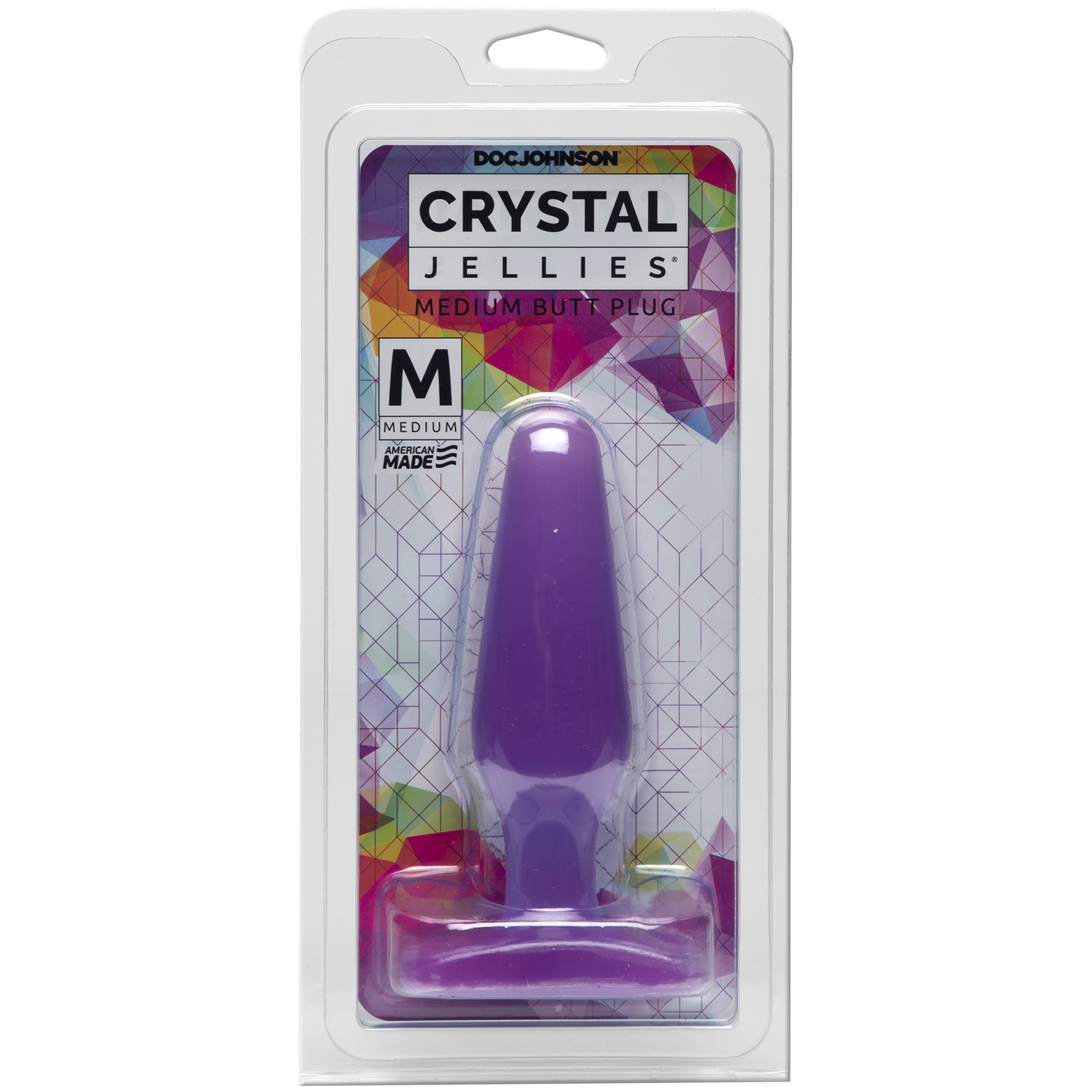 Doc Johnson's Crystal Jellies Medium Butt Plug has a smooth
