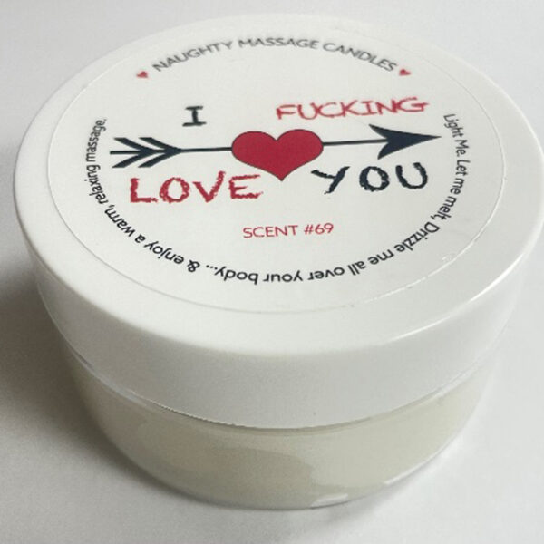 I F-Ing Love You Massage Candle - Madagascar Vanilla 1.7 Oz