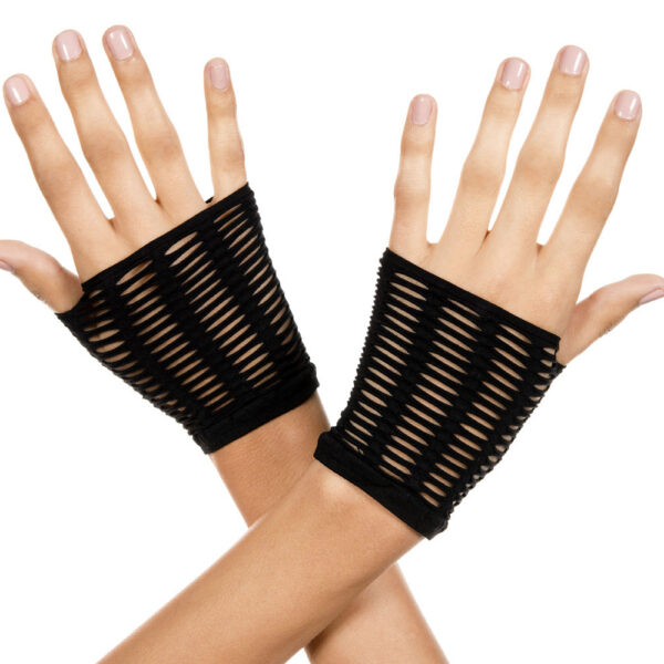 Oval Net Gloves - Black