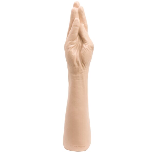 The helping hand is made from rubber.