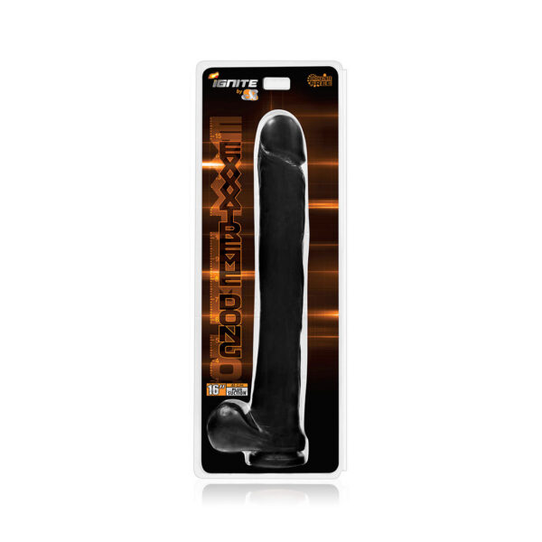16" Exxxtreme Dong W/suction - Black
