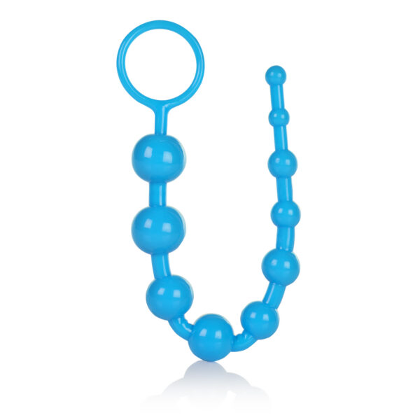 Sized just right graduated flexible  durable pleasure beads with sturdy retrieval ring