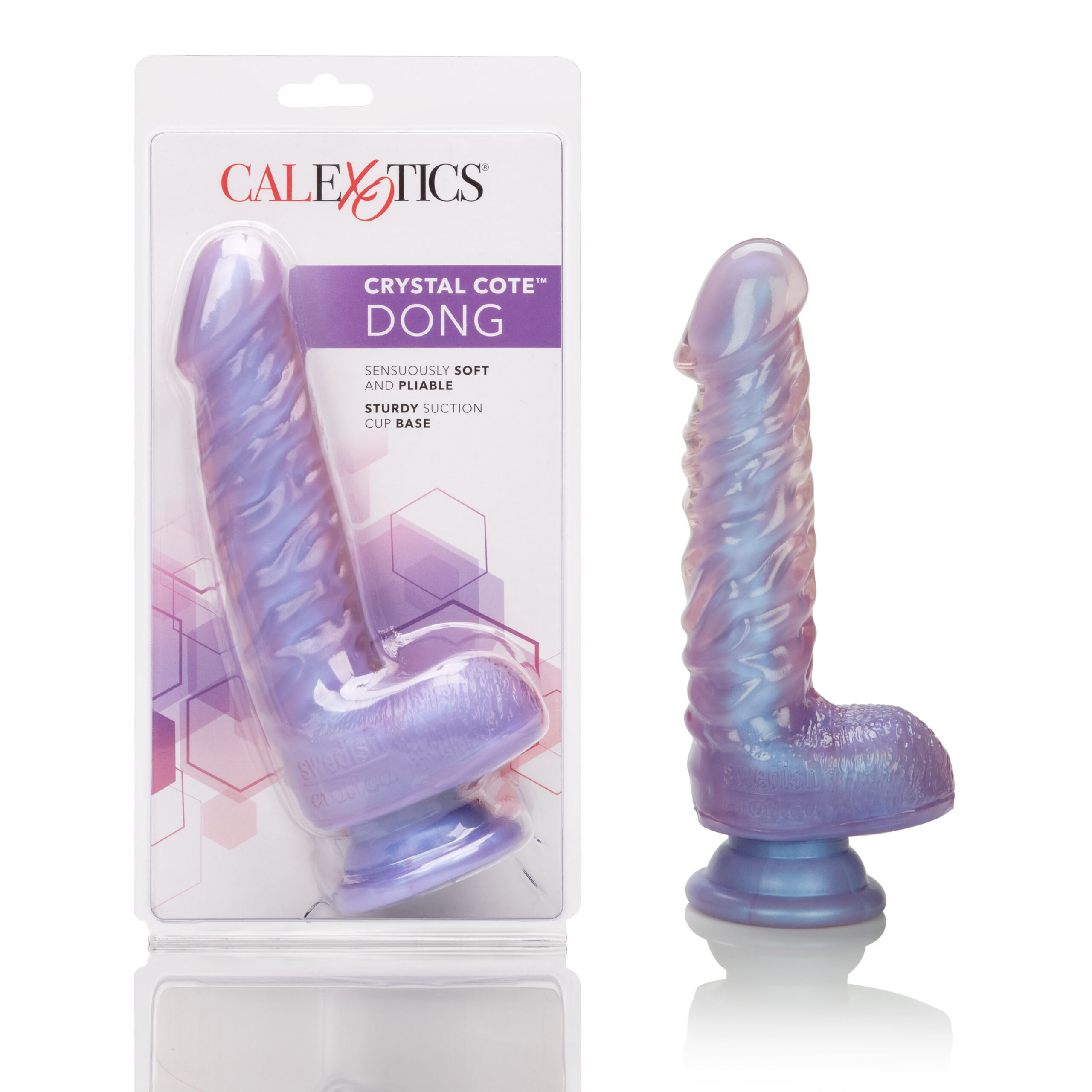 The magnificent Crystal Cote Dong in Purple is double coated for double the fun