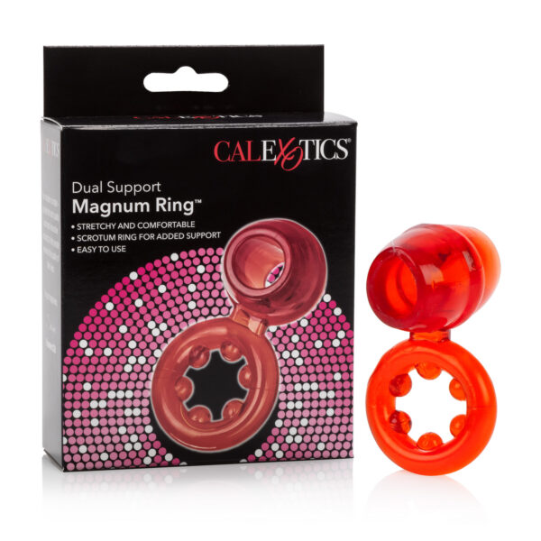 Maximum support with extra wide stretchy enhancer ring Scrotum ring for added stability