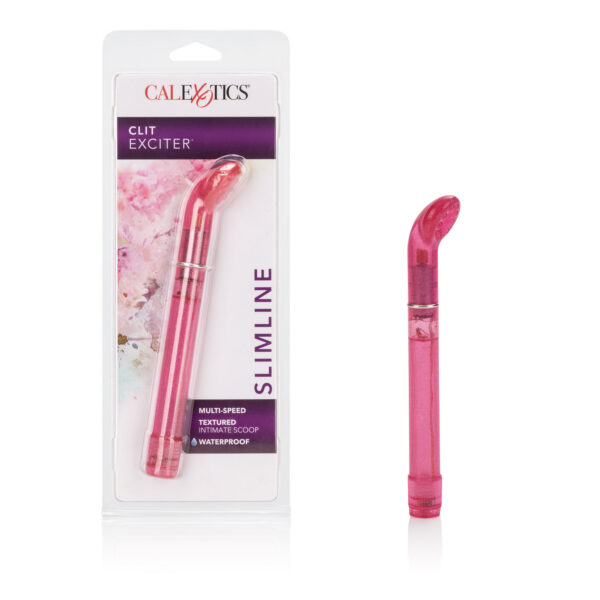 Designed to hug and caress your clitoris Waterproof and multi-speed. Requires 2 AAA batteries.