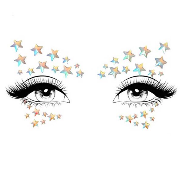 Celeste Glow in the Dark Face Jewels Sticker