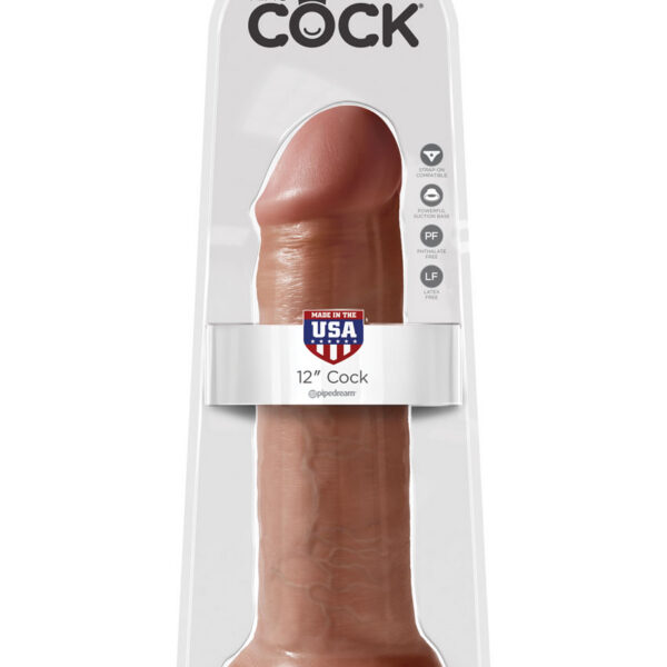 King Cock 12" Cock - Tan