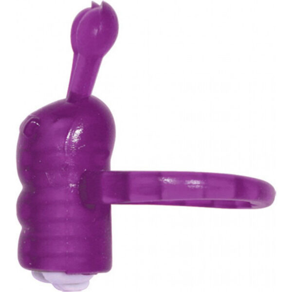 Vibrating cock ring with powerful vibrating action for his and her pleasure. The caterpillar antennas are designed to stimulate the clitoris. <br><br> MEASUREMENTS: <br>  Length: 1" (2.54 cm) <br>  Width: 2" (5.08 cm)