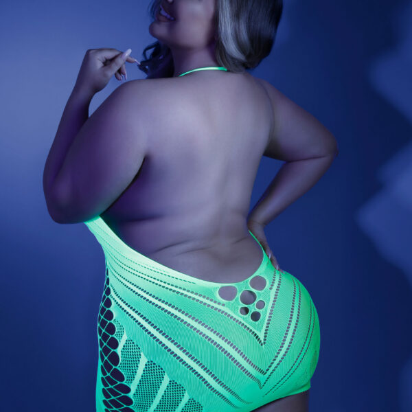 Shock Value Halter Dress - Queen - Neon Green