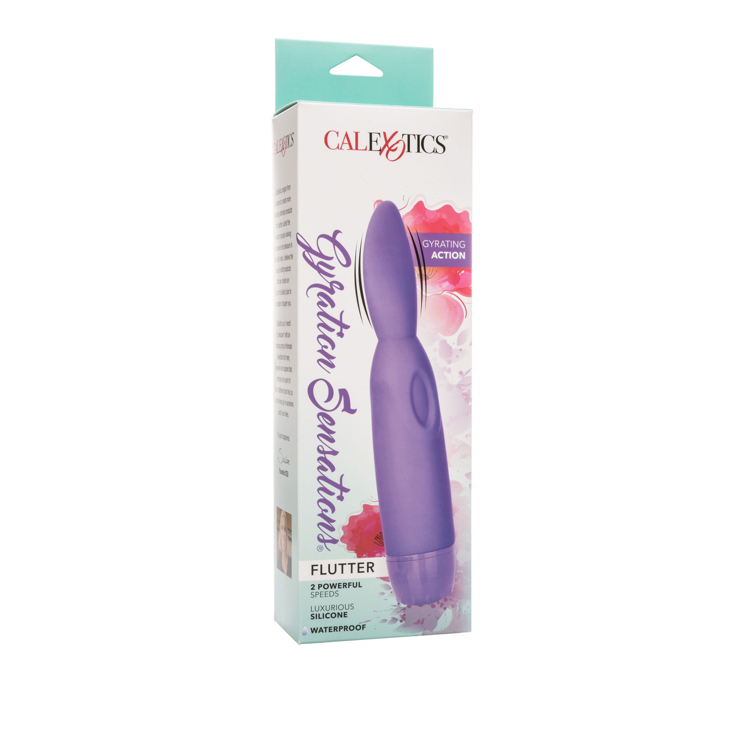 body-safe silicone and has a soft plushy tip and an ABS cap with silver plating. The discreet stimulator has a soft grip