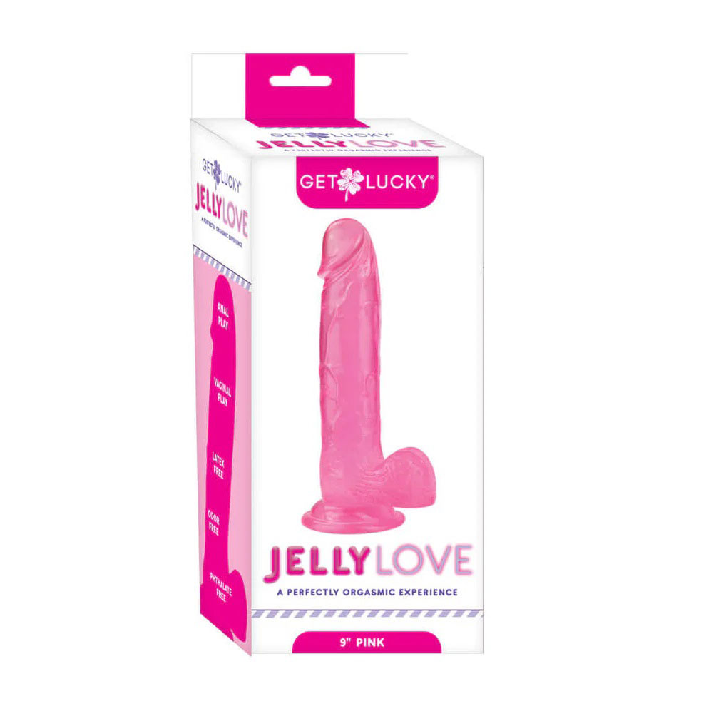 Jelly Love 9" Dildo - Pink