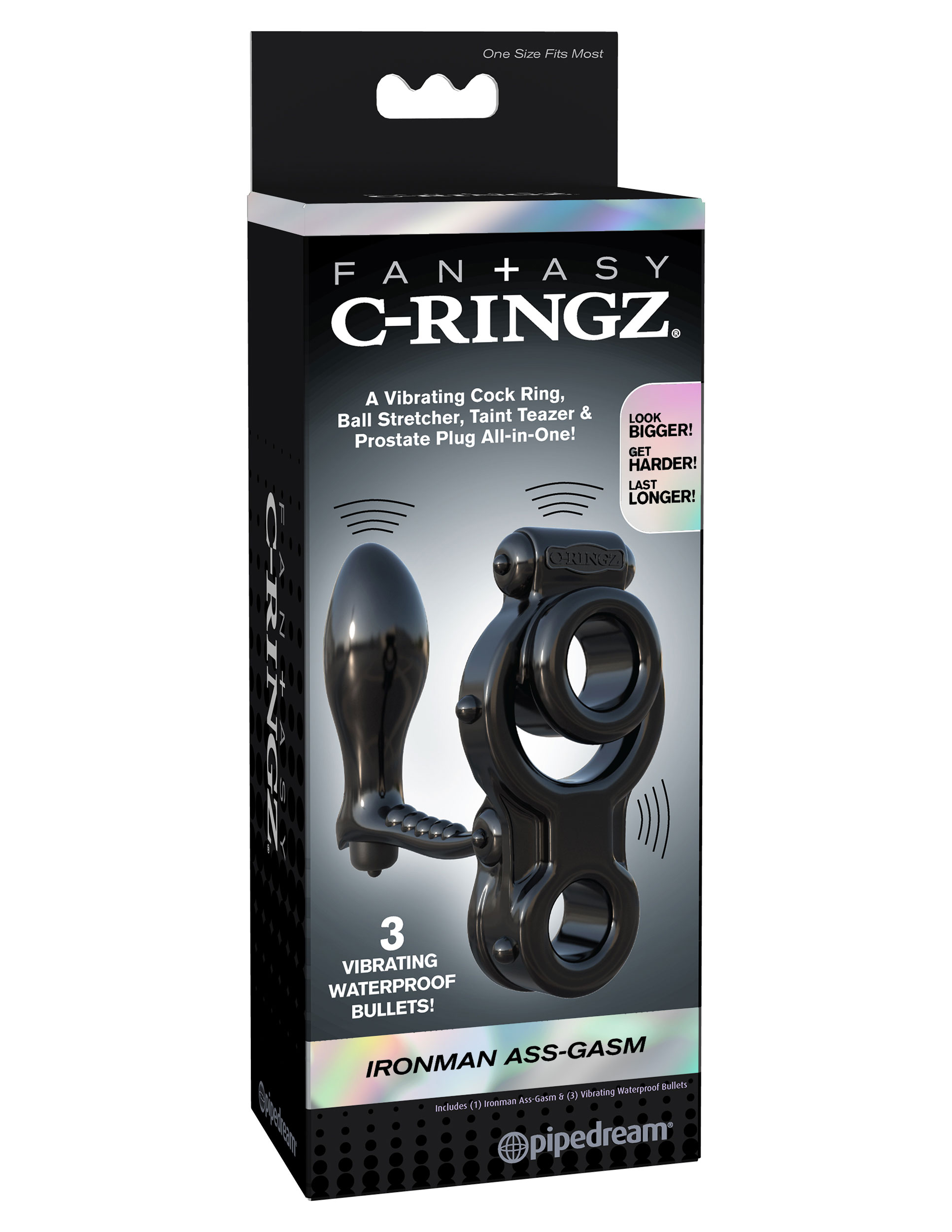 and one bullet sits inside the prostate plug for wall-banging backdoor bliss. Made from body-safe