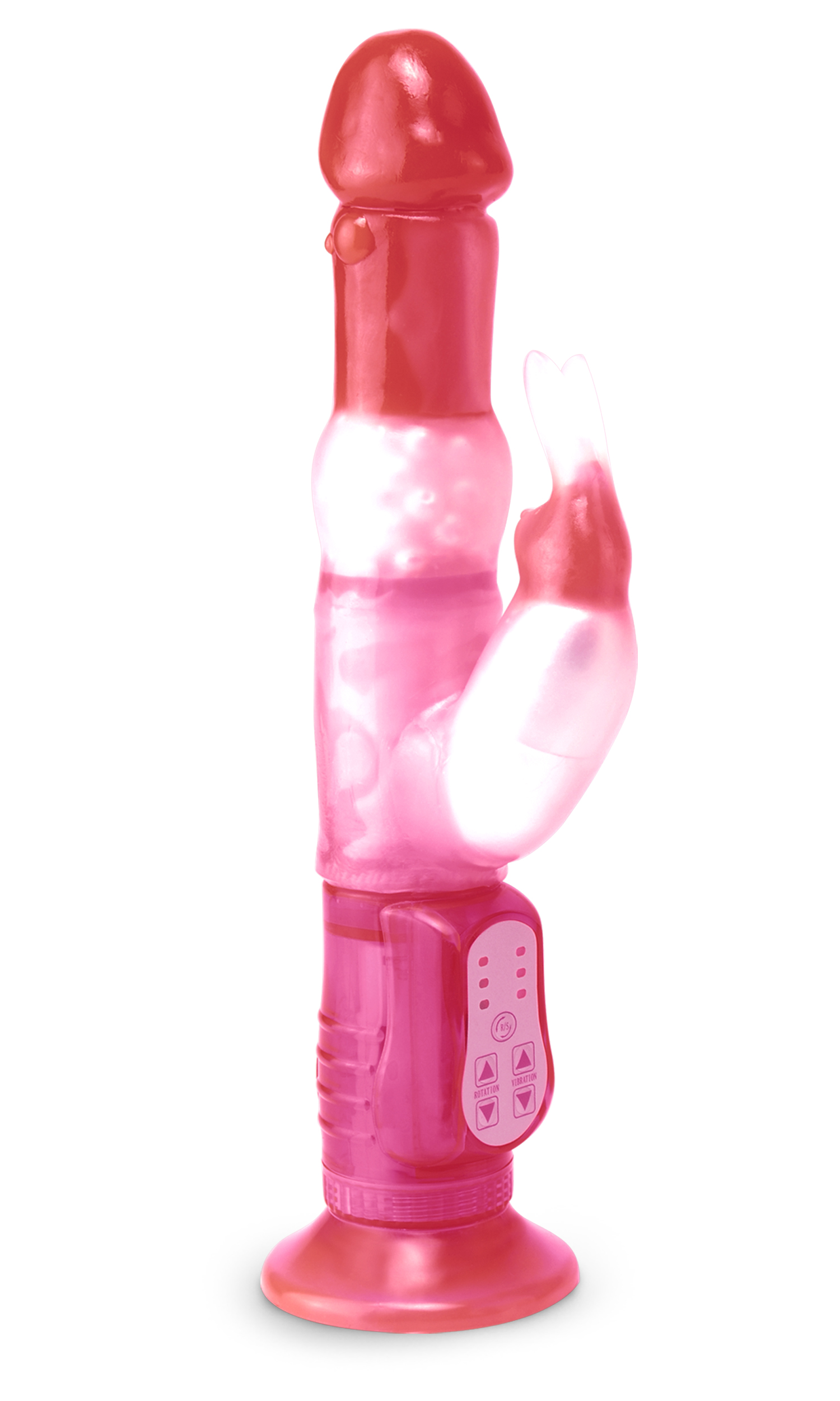Rabbit Pearl Waterproof Deluxe Rotating Wall Bangers Pink - Image 2