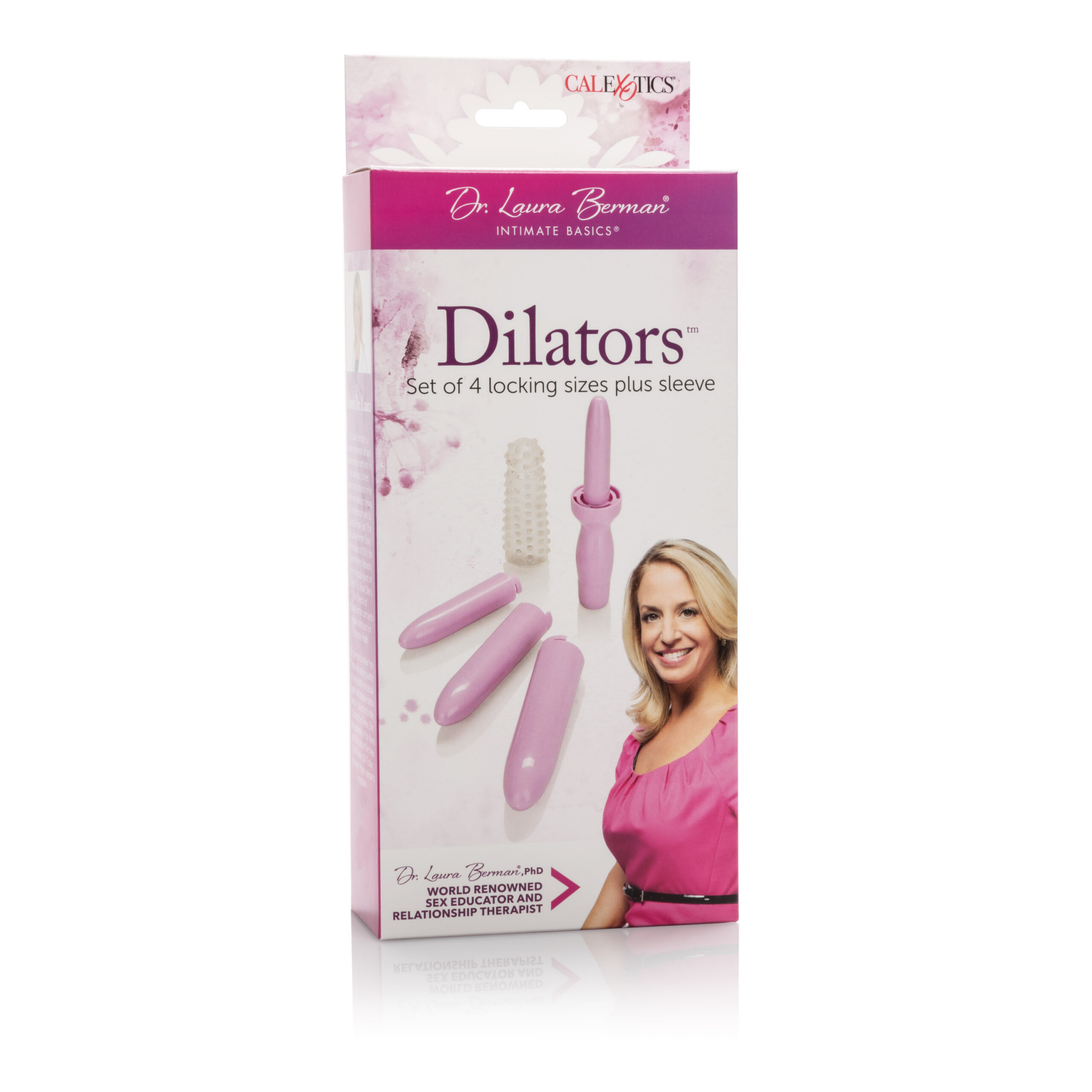 Dr. Laura Bernam Dilators - Set of 4 Locking Sizes Plus Sleeve - Purple - Image 6
