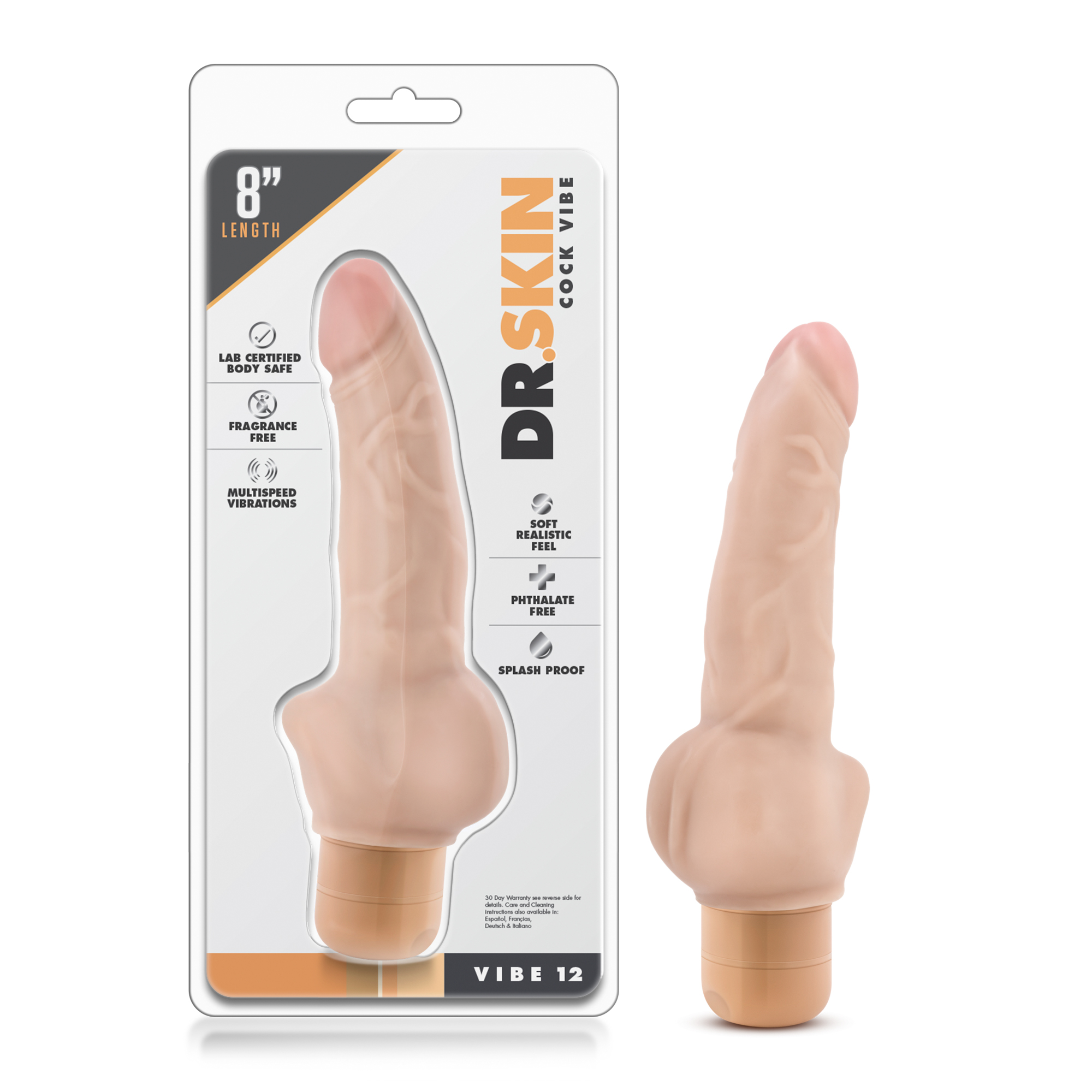 Dr. Skin - Cock Vibe #12 - Beige - Image 9