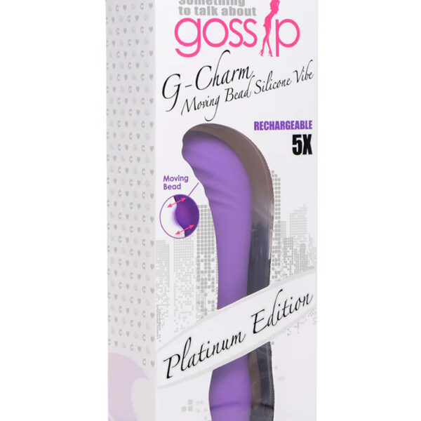 5x G-Charm Moving G-Spot Bead Mini Vibe - Violet