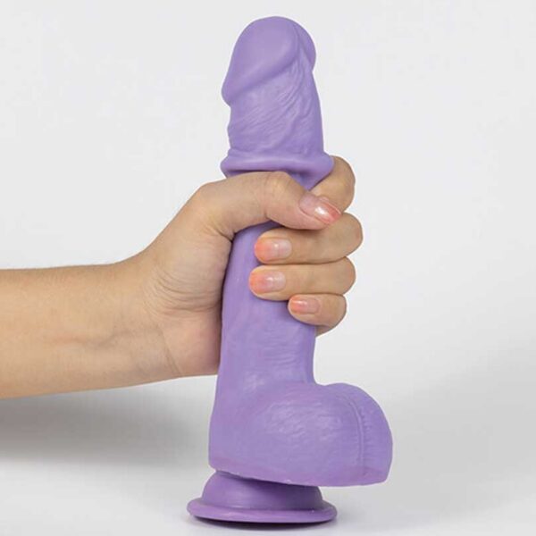 Real Skin Mr. Lavender 7.5" Dual Layer Dildo