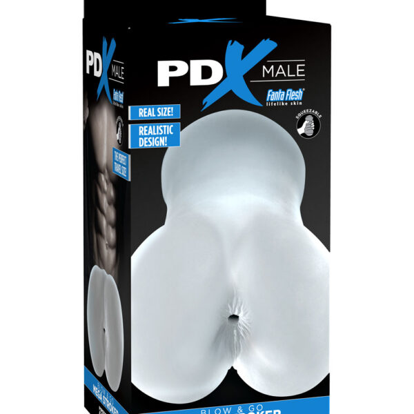 Pdx Male Blow and Go Mega Stroker Clear