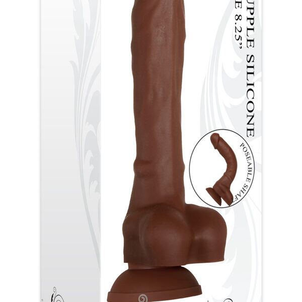 Real Supple Silicone Poseable Dark 8.25 Inch