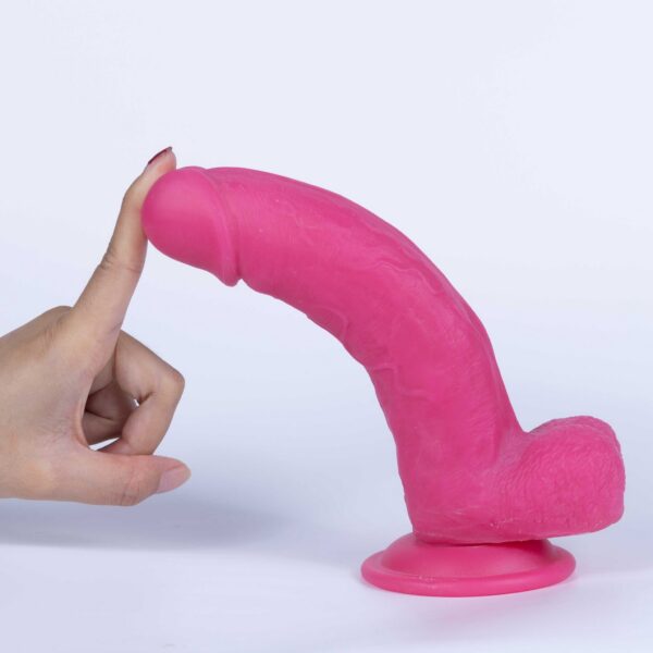 Real Skin Mr. Pink 7.5" Dual Layer Dildo
