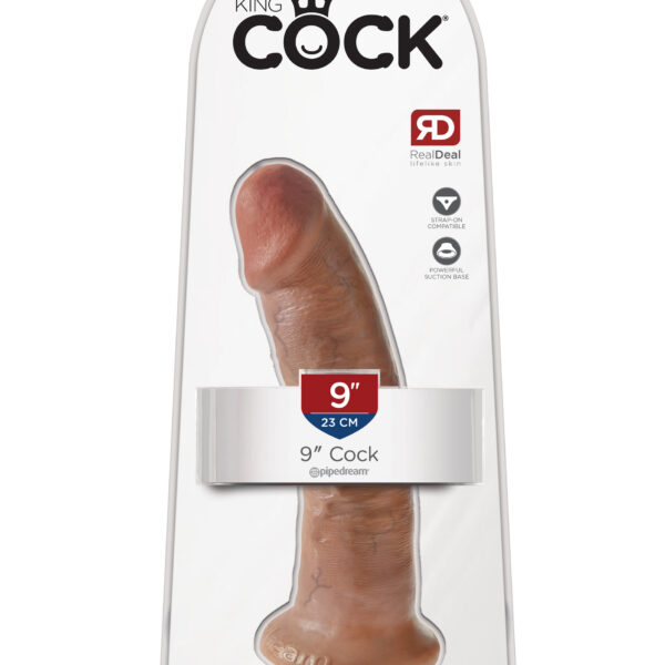 King Cock 9 Inch Cock - Tan