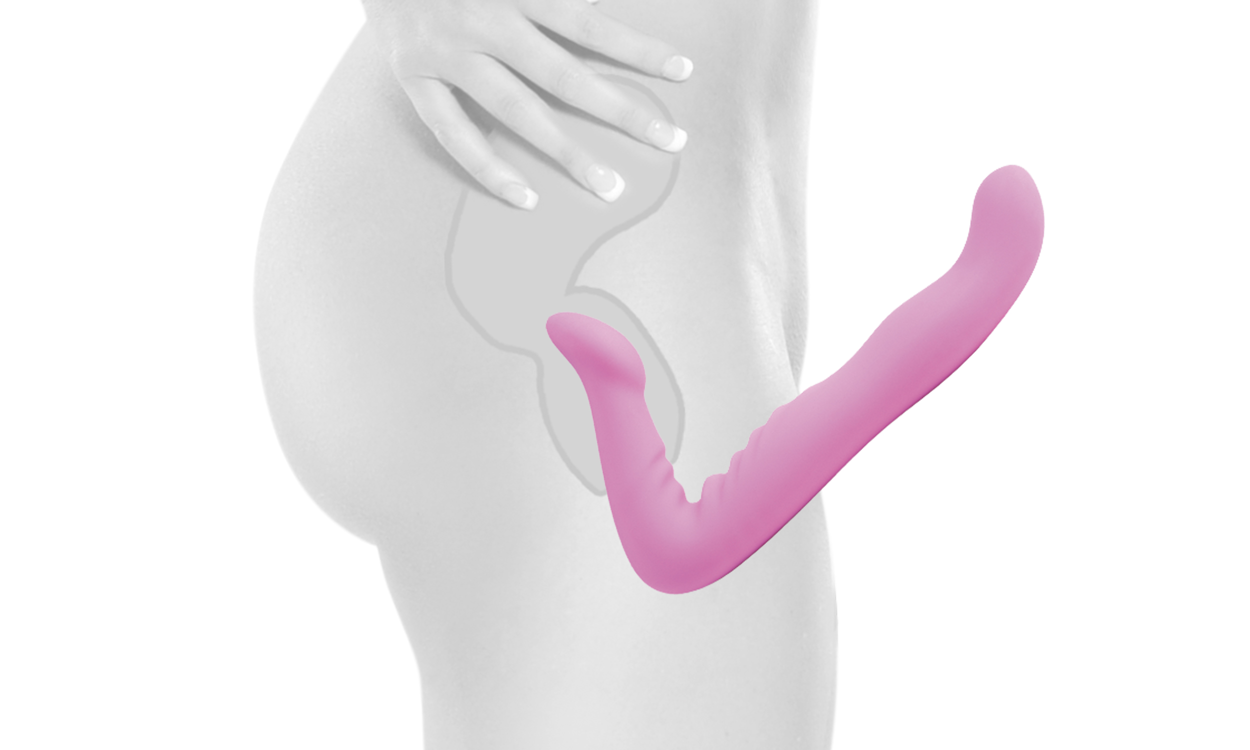Fetish Fantasy Elite 8-Inch Strapless Strap-on - Pink - Image 2