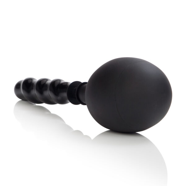 Firm yet pliable spiraled cleanser probe. Generously sized EZ squeeze bulb.