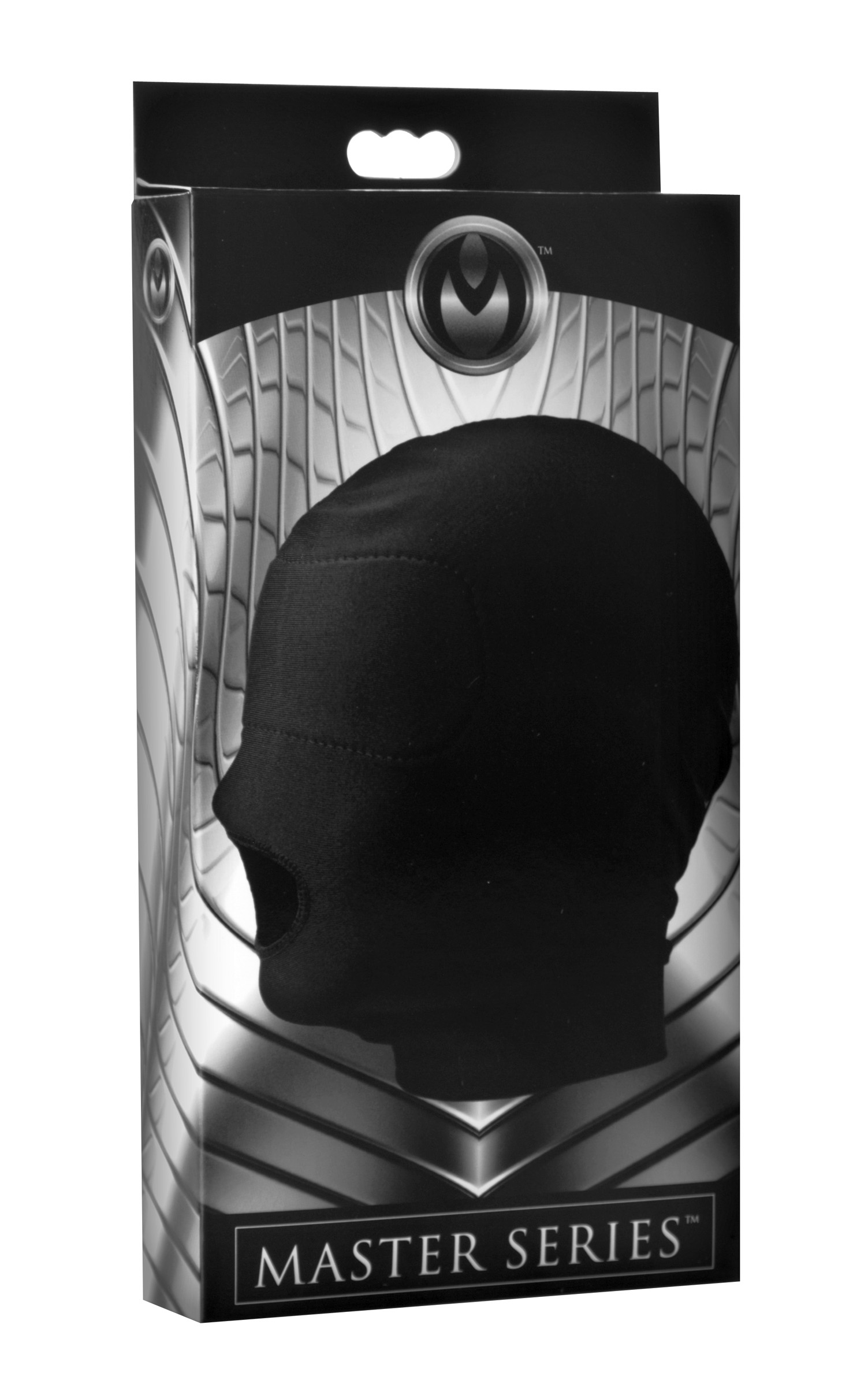 stretching completely over their head and obscuring their view while leaving their mouth accessible. It features a built in padded blindfold and will not hamper breathing. The exposed mouth leaves open all kinds of naughty possibilities. Perfect for some roleplaying