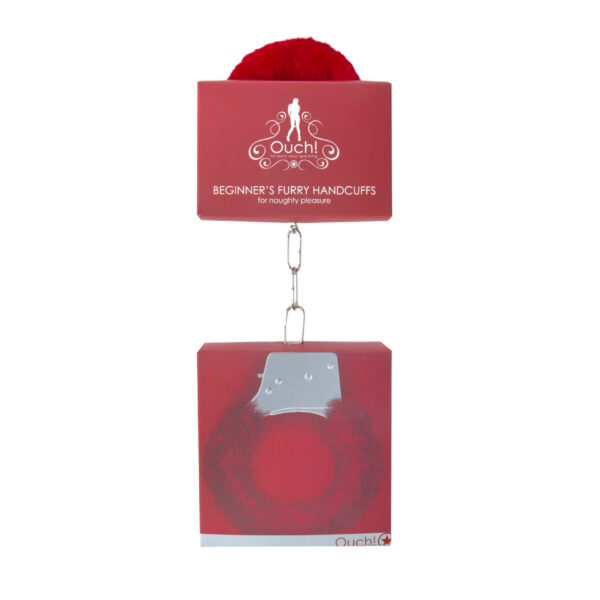 Beginner's Furry Handcuffs - Red