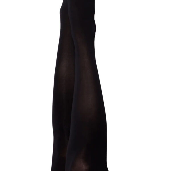 Danielle - Black Opaque Thigh High - Size a - Black