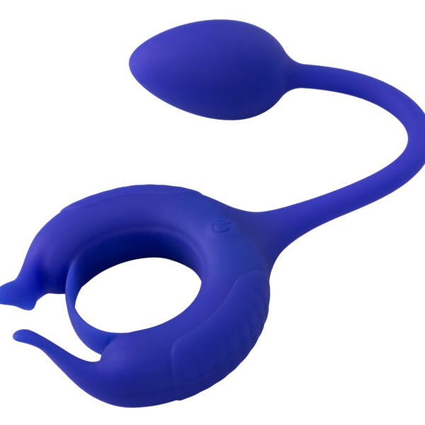 Admiral Plug and Play Weighted Cock Ring - Blue