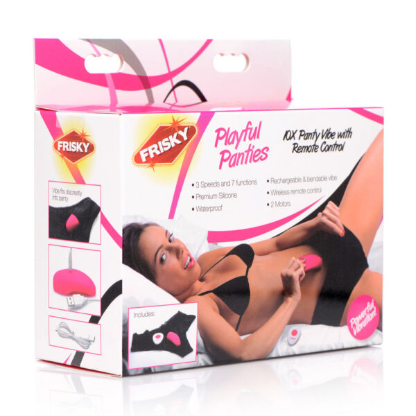 Playful Panties 10x Panty Vibe With Remote Control - Pink