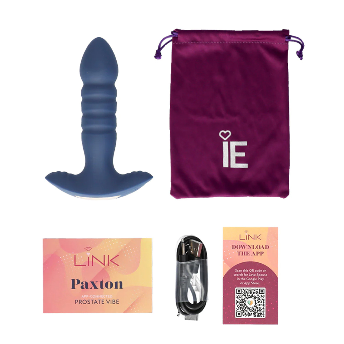 Link Paxton - App Connected Prostate Vibe - Navy Blue