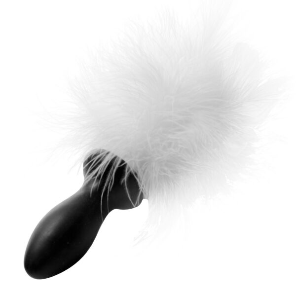 Look cute and sexy with this fuzzy Bunny Tail Anal Plug! The plug is ergonomically designed with a tapered tip and flared base. The plug is semi-flexible and petite for easy use and comfort. Once inserted