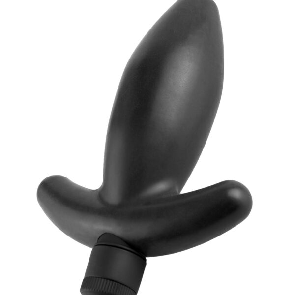 If you have never tried anal play this Beginners Anal Anchor is just what you need to explore the amazing world of anal stimulation. At 1.25-inches wide with an insertable length of 3.25-inches the Beginners Anal Anchor has a tapered tip for easy entry a bulb that provides extra sensation and a narrow neck that allows your muscles to wrap around and hold it on. The ergonomic design of the base ensures it wont slip too far inside while still fitting comfortably between your cheeks. The multi-speed dial takes you from a flutter to a throb in seconds.