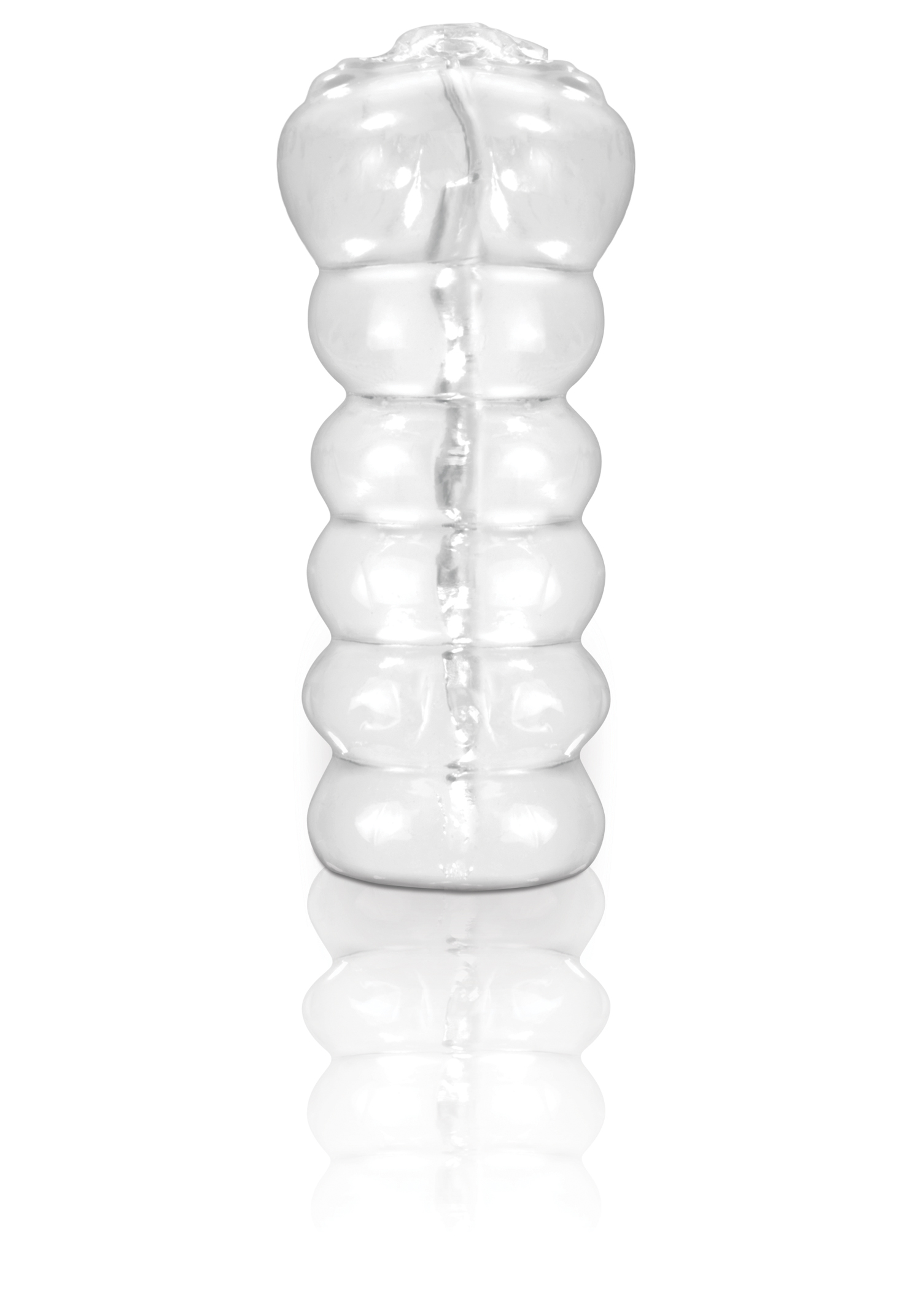 a tight masturbator that's worth cheering about - the Clear-Leader Snatch! This handheld see-through stroker has a cute little pussy and a clear stroking shaft to see your cock in. Watch your dick grow bigger and thicker than ever before as you penetrate evey inch of this tight pussy stroker. Her tight hole is super-stretchy