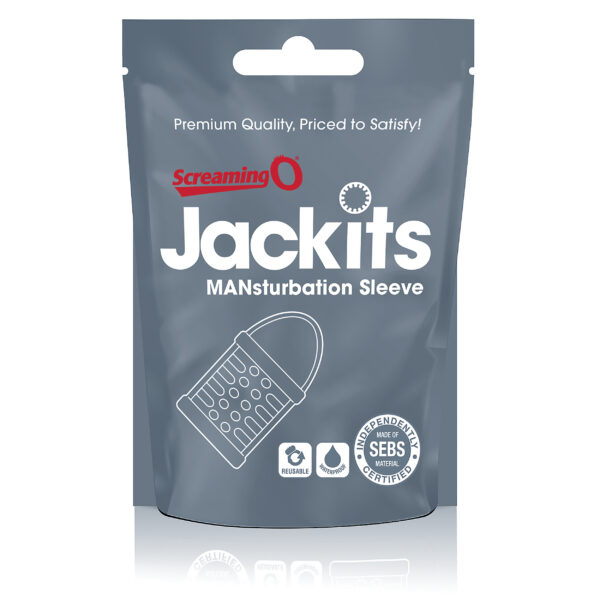 Jackits Mansturbation Sleeve - 12 Count Pop Box  Display - Clear