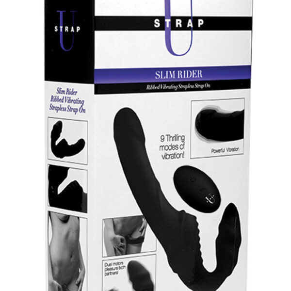 Pro Rider 9x Vibrating Silicone Strapless Strap on With Remote Control