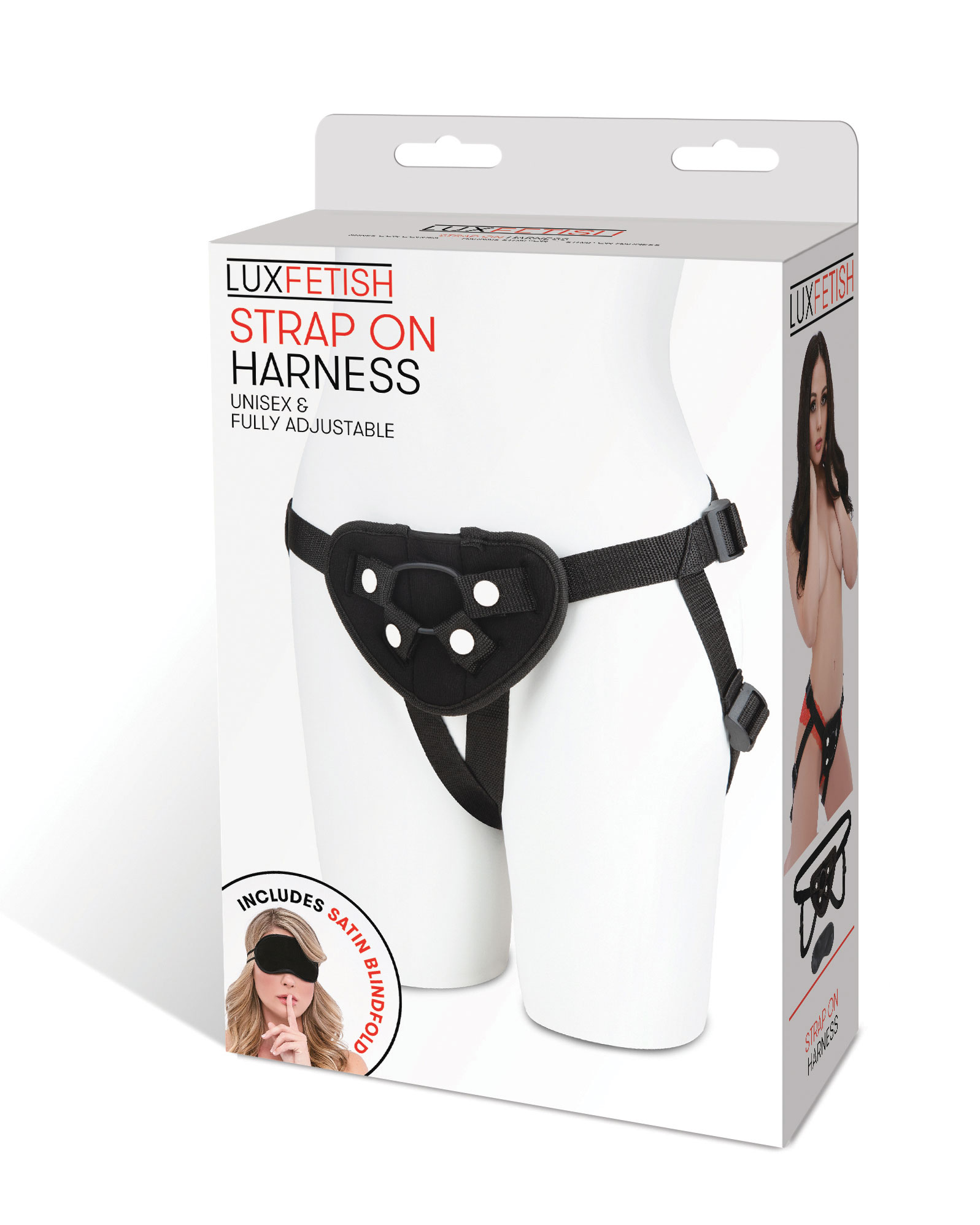 Neoprene Strap-on Harness - Black - Image 2