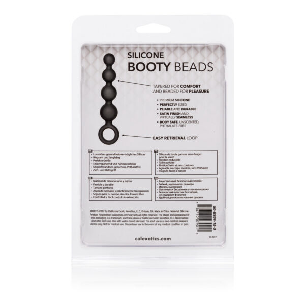 Girlfriend this is booty-licious. Soft smooth and tapered Silicone beaded probe. Perfectly sized. Easy retrieval ring. Body-safe unscented phthalate free.
