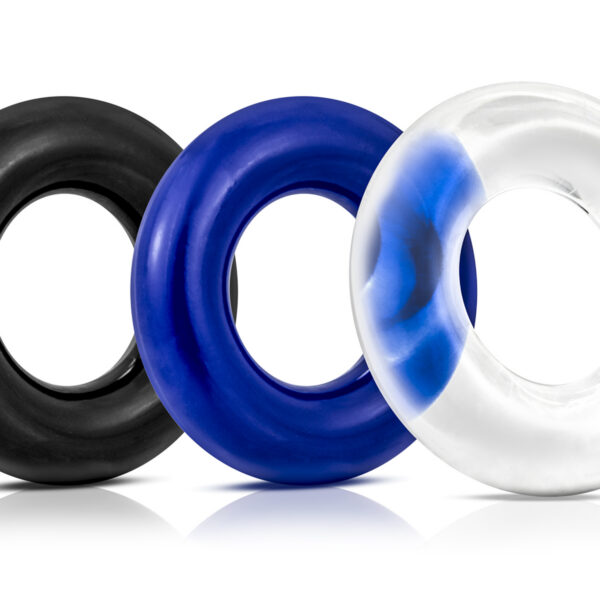 Perform like the stud you are! These Stay Hard Rings are a simple seductive add on to prolong your erection so you can prolong your sessions with your partner! Stay Hard cock rings provide amazing benefits as these can be used around the  shaft or both the shaft and testicles to increase both your size and stamina.  Stay Hard Donut cock rings are also made of body safe and super sretchy  Elastomer for your safety and hygiene during your intimate play. So pick up  this Elastomer Donut Ring by Blush tonight